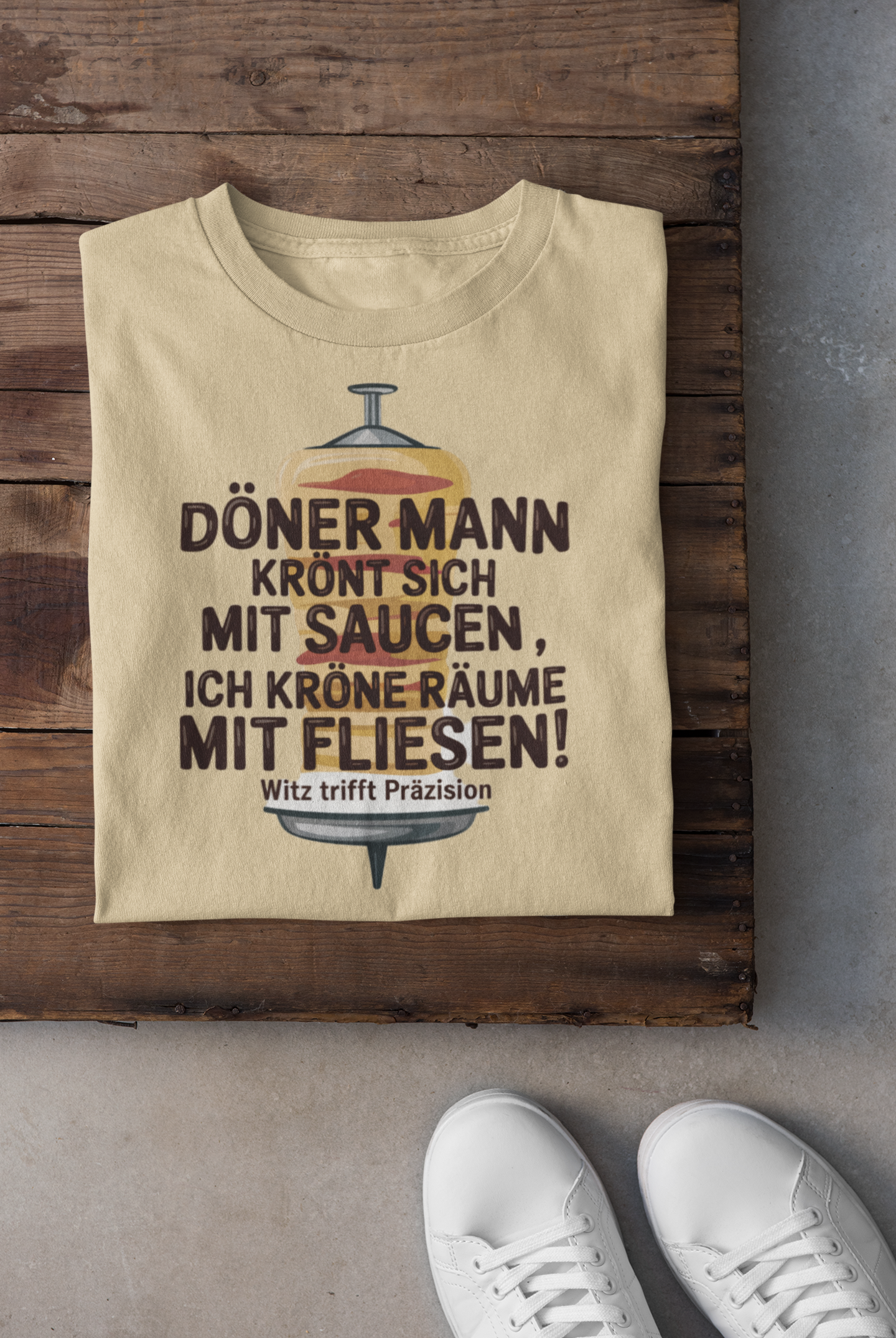 Döner Mann Krönt sich mit Saucen T-Shirt