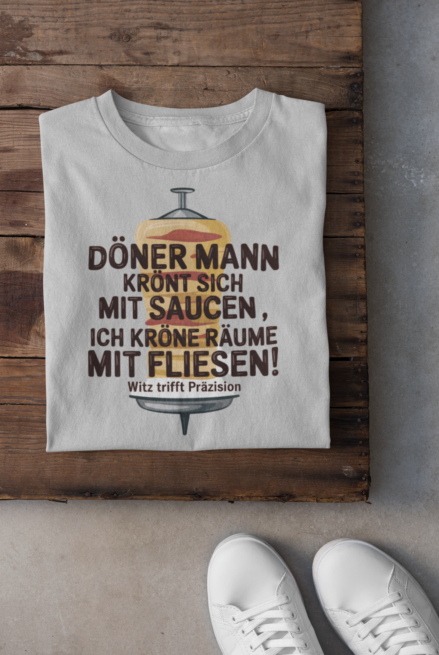 Döner Mann Krönt sich mit Saucen T-Shirt