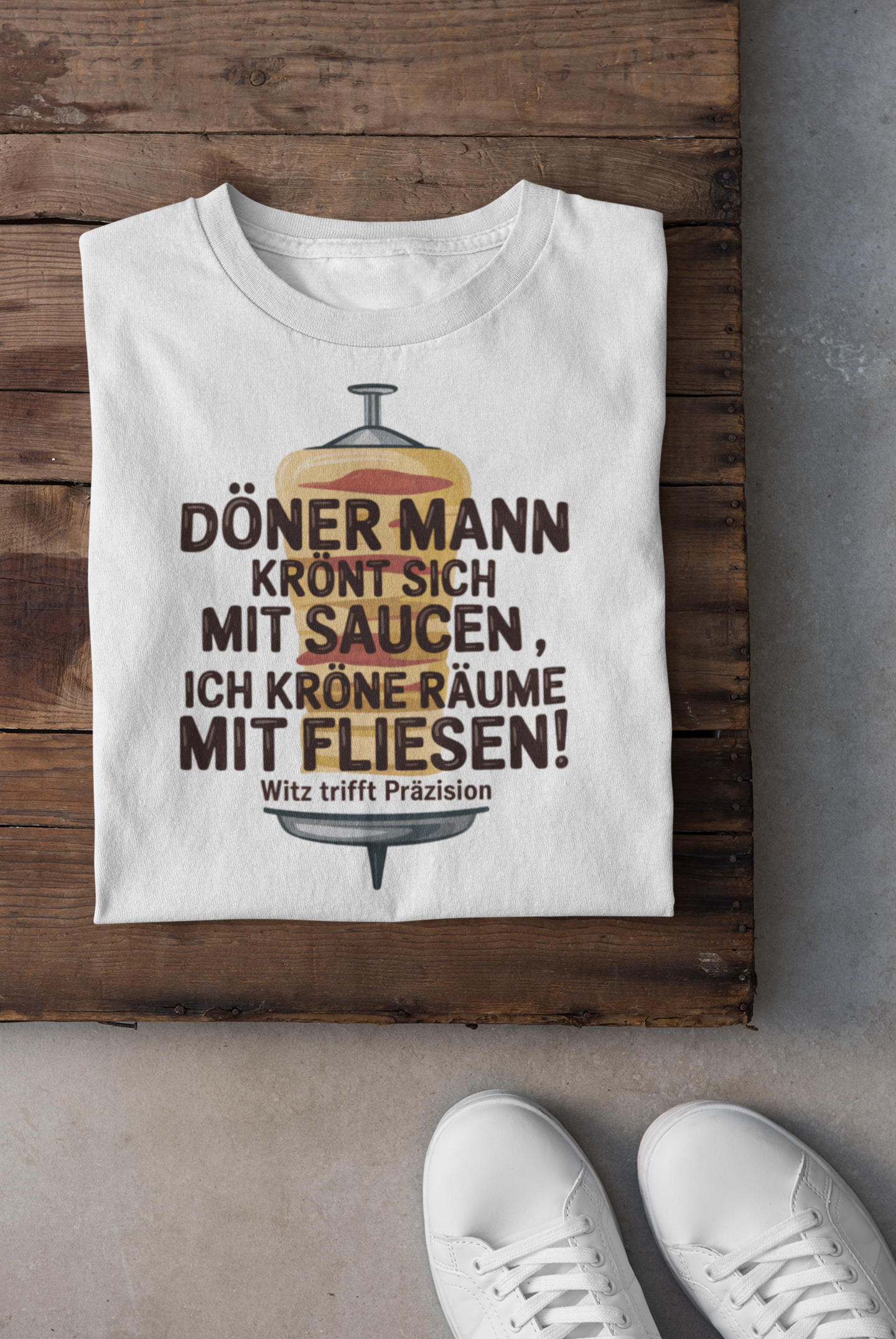Döner Mann Krönt sich mit Saucen T-Shirt