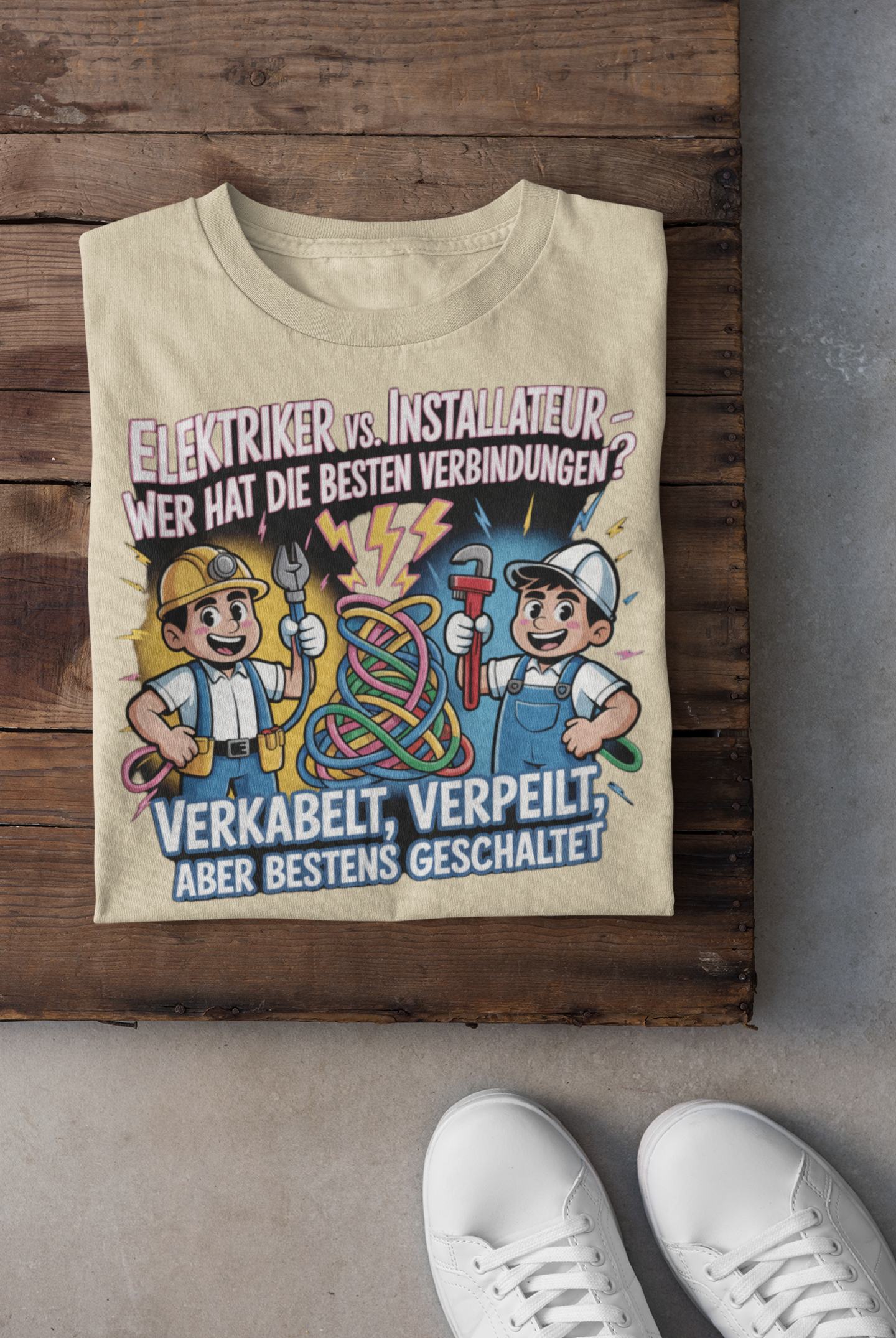 Installateur vs Elektriker T-Shirt
