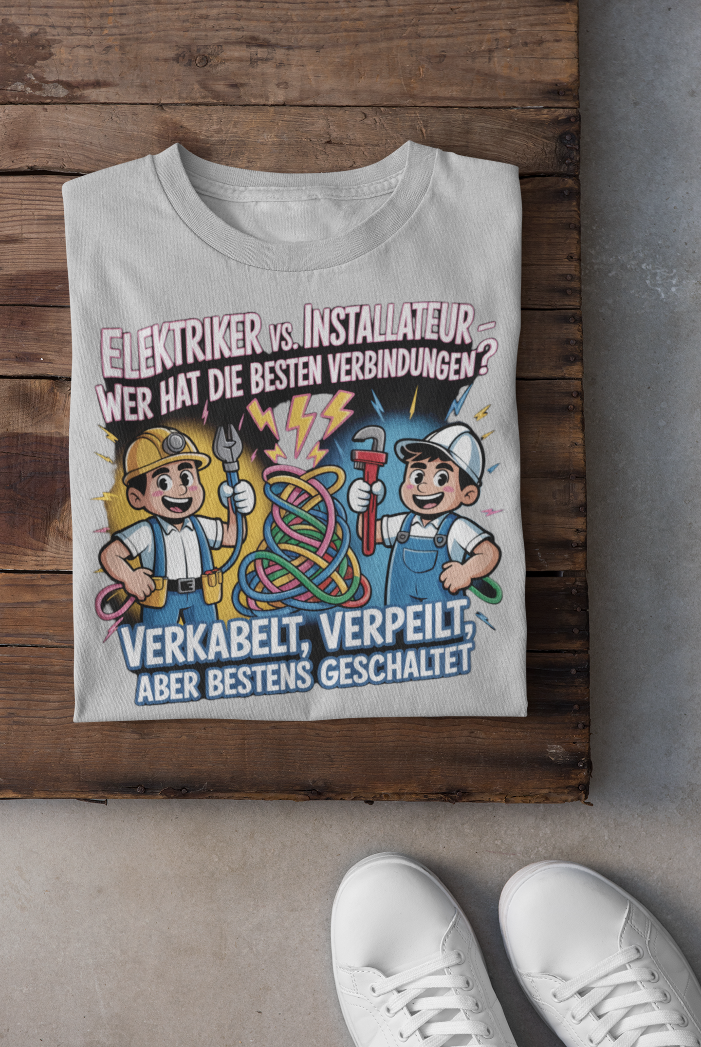 Installateur vs Elektriker T-Shirt