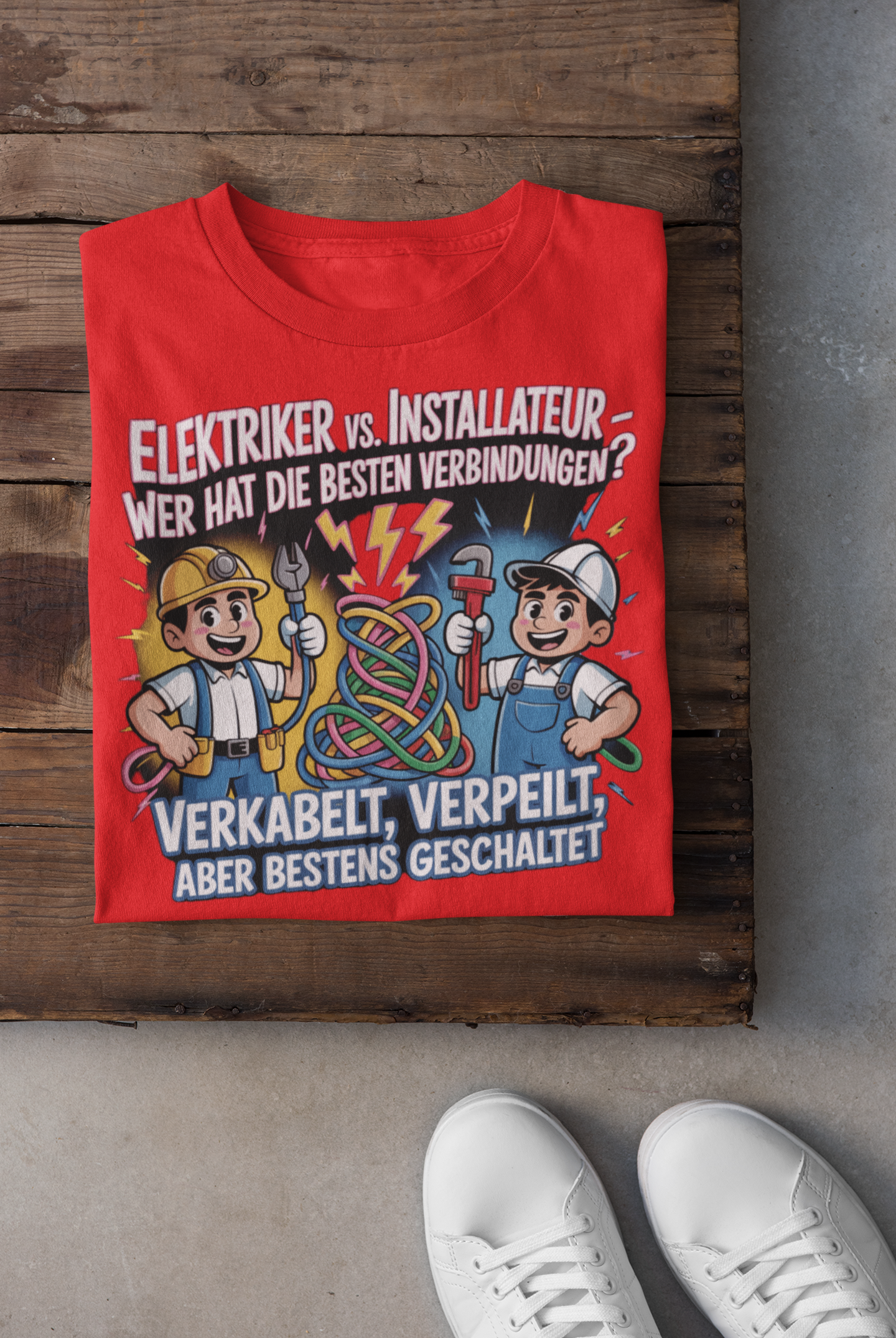 Installateur vs Elektriker T-Shirt