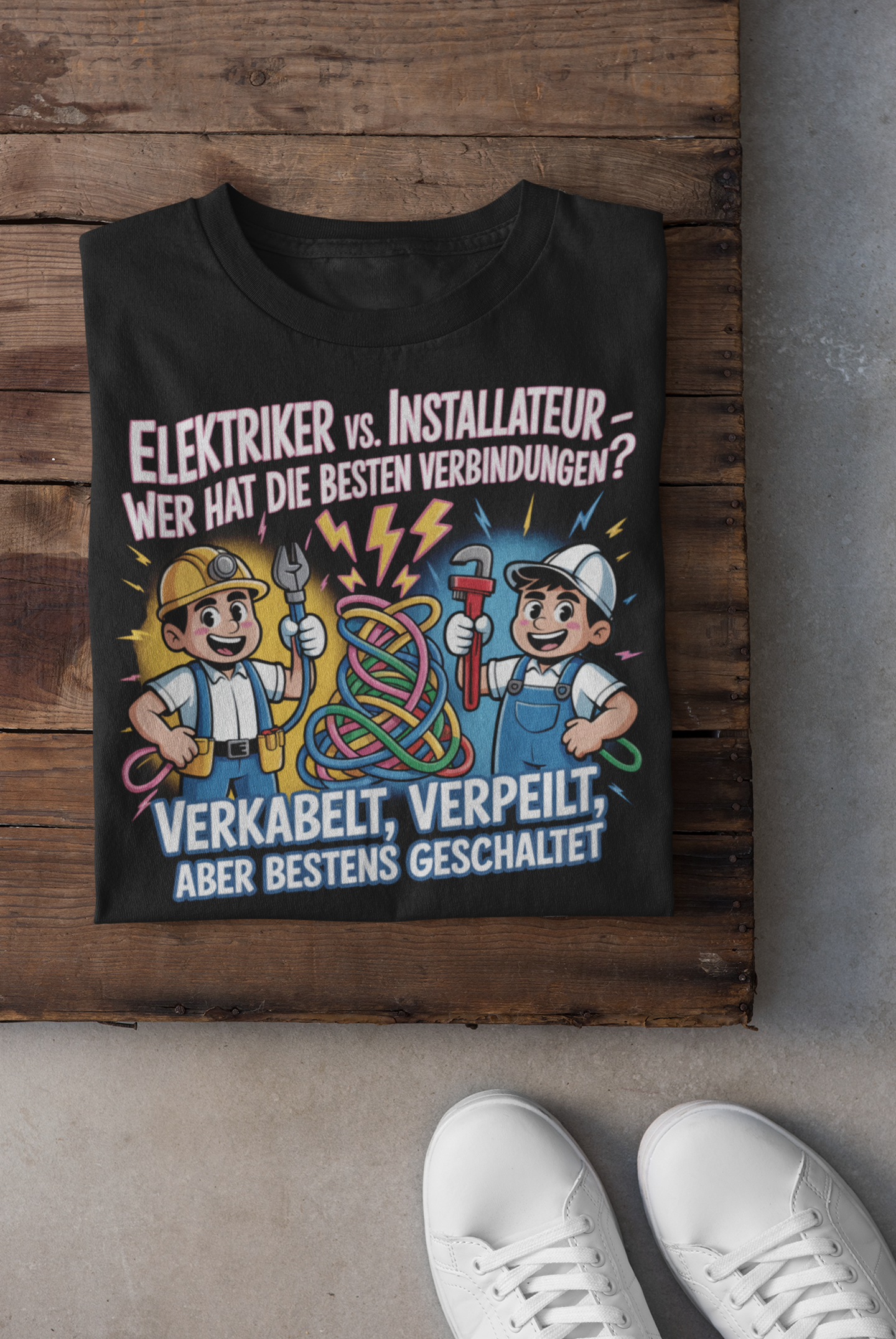 Installateur vs Elektriker T-Shirt