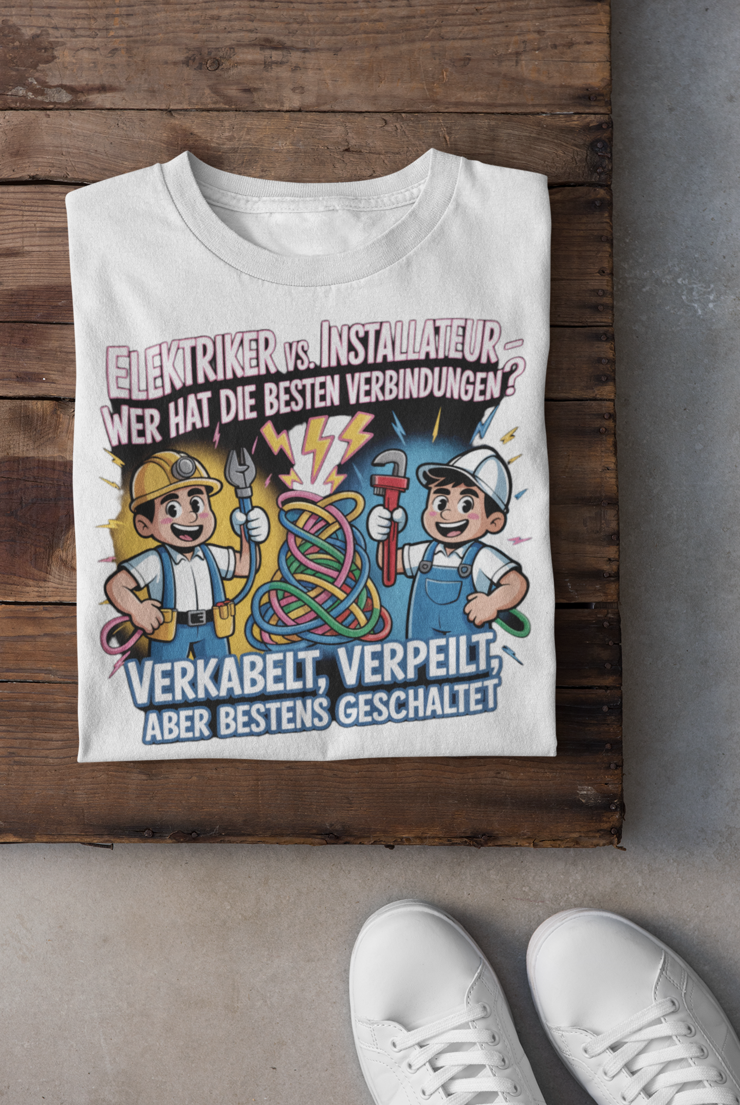 Installateur vs Elektriker T-Shirt